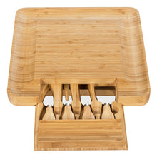 Load image into Gallery viewer, Bamboo Cheese Board &amp; Knife Set
