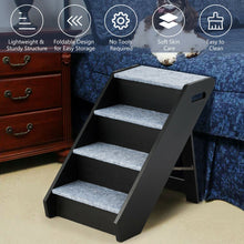 Load image into Gallery viewer, Wooden Ramp Carpeted Pet Stairs

